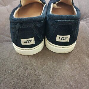 Ugg Women's Fierce Suede Slip On Loafer - Black - Women's Size 10